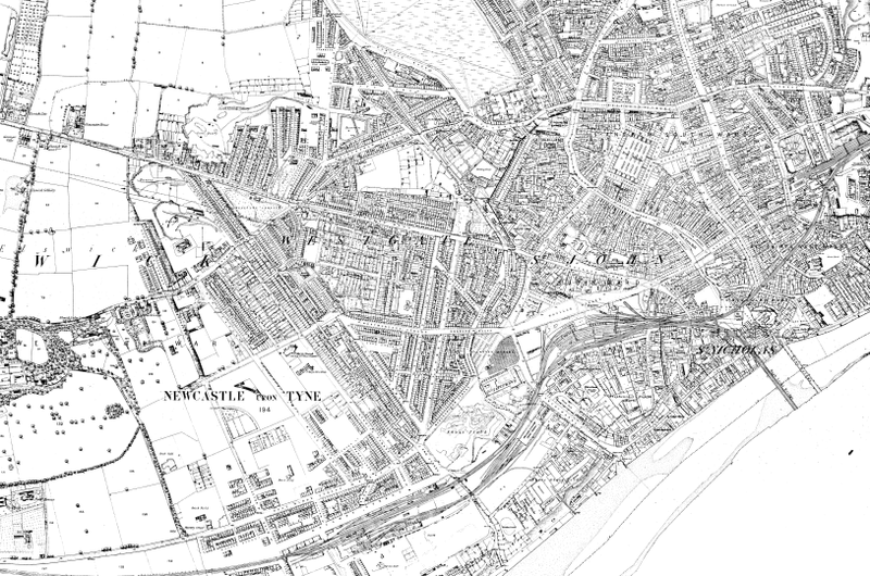 File:Map of Newcastle Upon Tyne and its Environs OS Map name 097-07, Ordnance Survey, 1858-1895.png