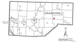 Vị trí trong Quận Crawford, Pennsylvania