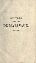 OEUVRES COMPLÈTES DE MARIVAUX TOME IV.