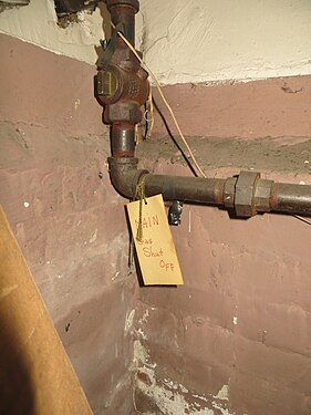 Marking and knowing how to use your gas shutoff valve is critical for preparing your house for an earthquake.
