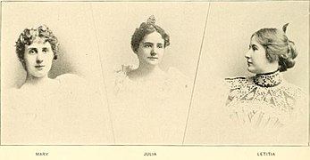 Mary, Julia and Letitia Stevenson, daughters of vice-president Adlai Stevenson I