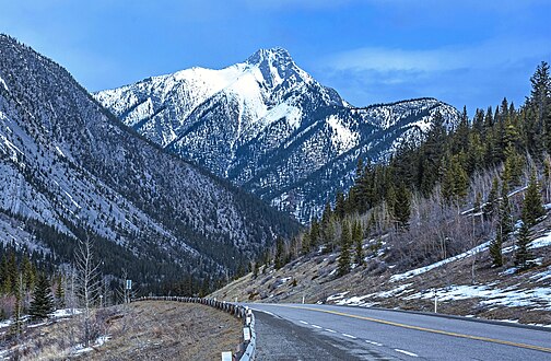 Mary Barclays Mountain from Highway 40