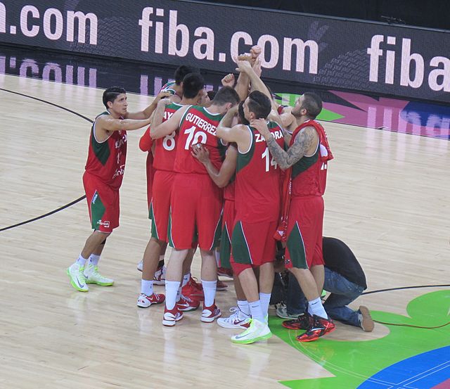 Team Mexico celebrating a victory.