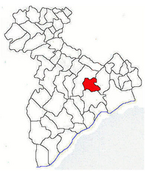 Location in Giurgiu County