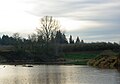 Mission Creek impounded at St. Paul, Oregon, USA.