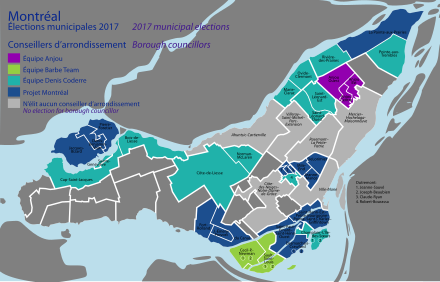 Results for borough councillor Montreal 2017 conseillers arrt.svg