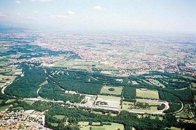 An aerial photograph of the Autodromo Nazionale di Monza.