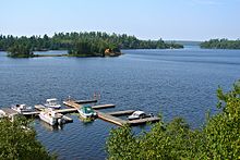 Baie Moran de lac à la Pluie