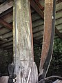 Arbre vertical du moulin « ancien », placé dans le moulin "moderne".