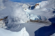 Fumarole on March 21, 2009, the day before the eruption