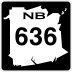 Route 636 marker