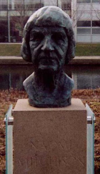 Bust of Naomi Mitchison, located in South Gyle, Edinburgh