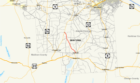 Map of New York State Route 315