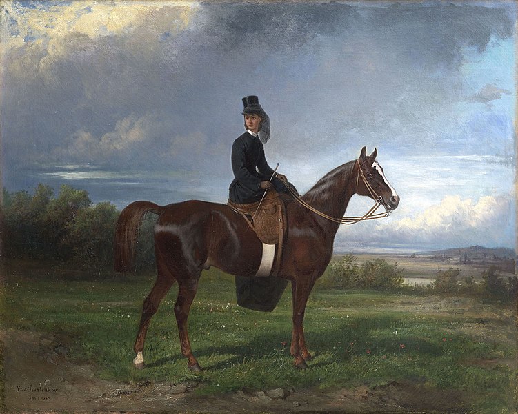 File:Nikolai Sverchkov - Equestrian Portrait of Seymourina Poirson.jpg