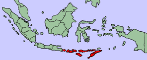 Малі Зондські острови на мапі Індонезії
