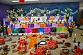 Giant ofrenda (altar to the dead) on display at the library/museum