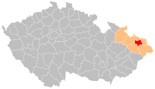 Distret de Ostrava-město - Localizazion