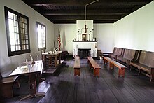 Old Cahokia Courthouse interior, which had a very small courtroom Old Cahokia Courthouse - Interior.JPG
