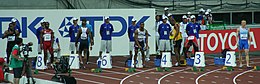 Osaka07 D2A Hommes 100M participants final.jpg