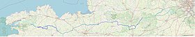 Map Paris-Brest-Paris (Brevet)