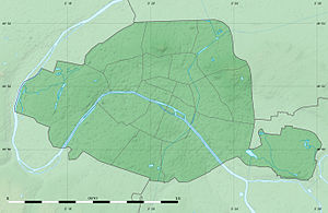 Điện Élysée trên bản đồ Paris