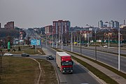 English: Partyzanski avenue. Minsk, Belarus Беларуская: Партызанскі праспект. Мінск, Беларусь Русский: Партизанский проспект. Минск, Беларусь