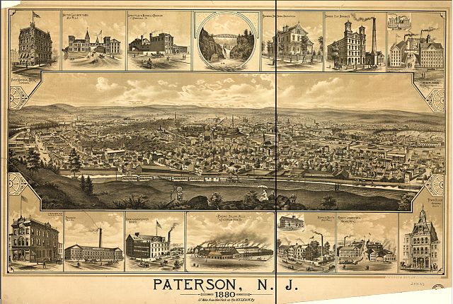A view of Paterson c. 1880