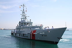 アルバニア海軍の4207型哨戒艦イリュリア