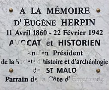 Эжен Херпен plaque.jpg