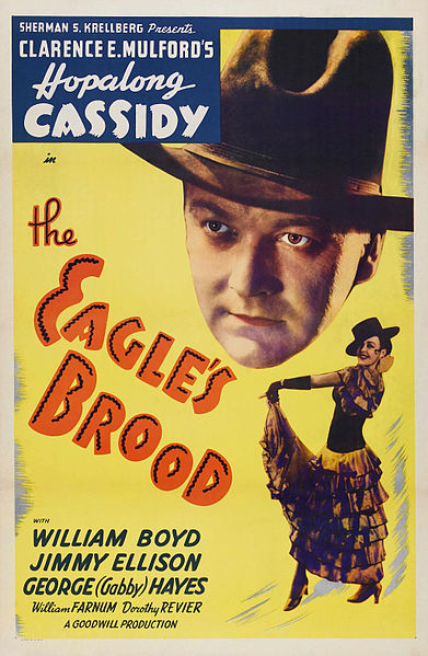 Poster for the 1935 Hopalong Cassidy film The Eagle's Brood