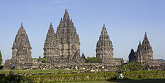 Image 80Prambanan in Java was built during the Sanjaya dynasty of Mataram Kingdom, it is one of the largest Hindu temple complexes in Southeast Asia. (from History of Indonesia)
