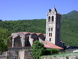 The church of Saint-Juste-et-Sainte-Ruffine, in Prats-de-Mollo-la-Preste