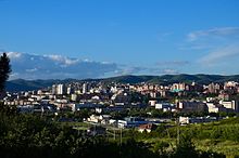 View of Pristina from the south. Prishtina the capital city of Kosova.jpg