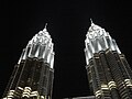 Towers at night