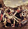 《基督被解下十字架（英语：The Deposition (Raphael)）》（The Deposition），1507年，收藏於義大利羅馬博爾蓋塞美術館