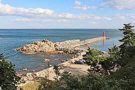 Red lighthouse in Sokcho, South Korea