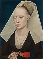 羅希爾·范德魏登的《婦人畫像（英语：Portrait of a Lady (van der Weyden)）》，37 × 27cm，約作於1460年，來自安德魯·威廉·梅隆的收藏。[10]