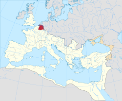 Germania inferiorin provinssin alue vuonna 125.