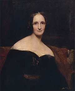 Mary Shelley, prtrætteret i 1840 af Richard Rothwell.