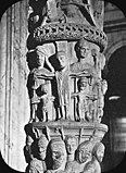Распятие. Пасхальный канделябр. Деталь. Ок. 1170 г. Мрамор. Церковь Сан-Паоло-фуори-ле-Мура, Рим