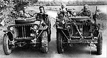 Special Air Service Jeeps armed with Vickers K machine guns during Operation Houndsworth SASFrance1944Jeeps.jpg