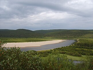 Die niedrigsten Lagen können im Osten der Finnmarksvidda, in der Nähe von Karasjok und Tana gefunden werden. Die Flusstäler sind in der Gegend nur 100–250 m hoch.