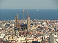 Die Basilika „Sagrada Família“ in Barcelona.