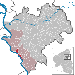 Läget för Sankt Goarshausen i Rhein-Lahn-Kreis