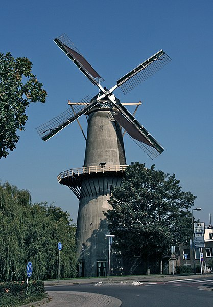 File:Schiedam molen De Drie Koornbloemen.jpg