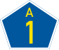 A1 Straßenschild}}