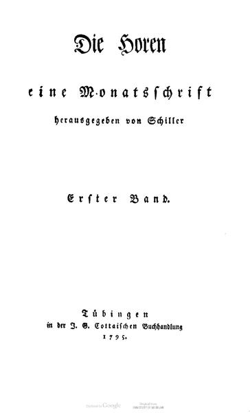 Datei:Schiller Die Horen 1-1795.pdf