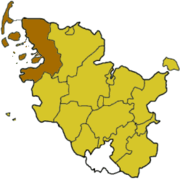 Frisia settentrionale sulla mappa