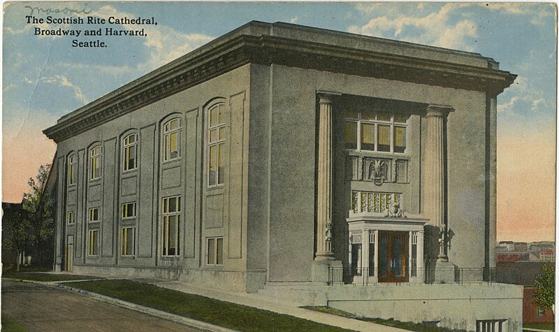 File:Scottish Rite Cathedral at Broadway and Harvard Ave., ca. 1911 - DPLA - 72cd2009c991c704310b1d4be6ca3a39 (page 1).jpg