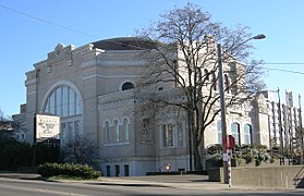 Former Bikur Cholim synagogue, now Langston Hughes Performing Arts Center. (more images)